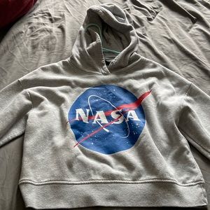 NASA logo sweatshirt with hoodie